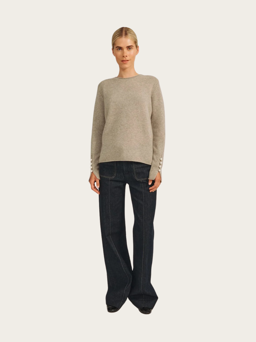 ABBELONE SWEATER BRUSHED, MINK