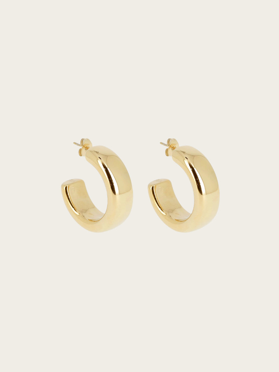FLAT CREOLE, GOLDPLATED