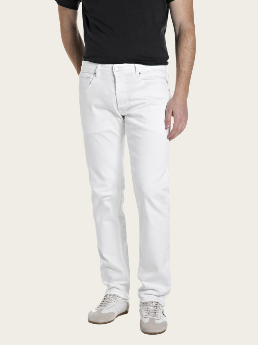 GROVER STRAIGHT FIT JEANS, WHITE