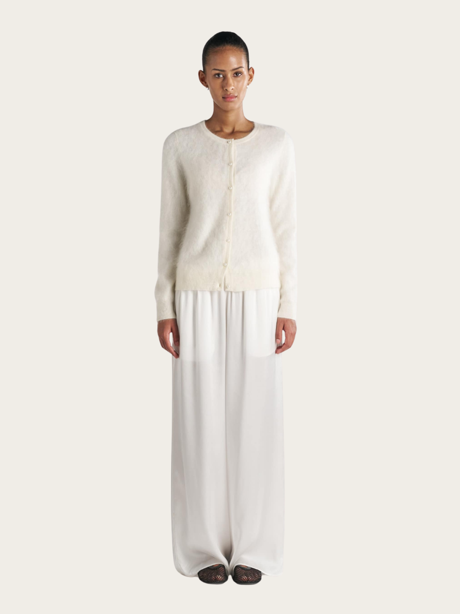 OLGA CARDIGAN, OFF WHITE