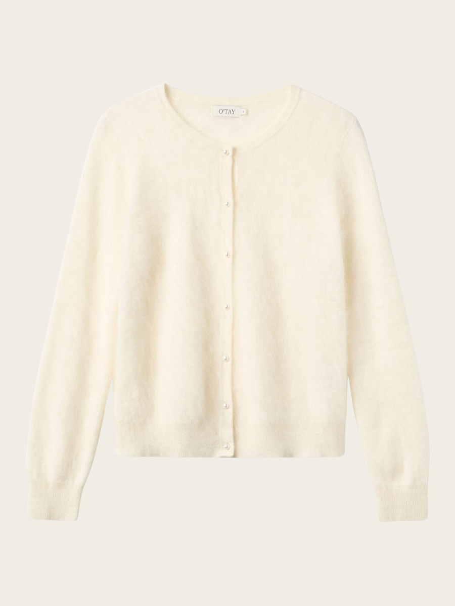 OLGA CARDIGAN, OFF WHITE