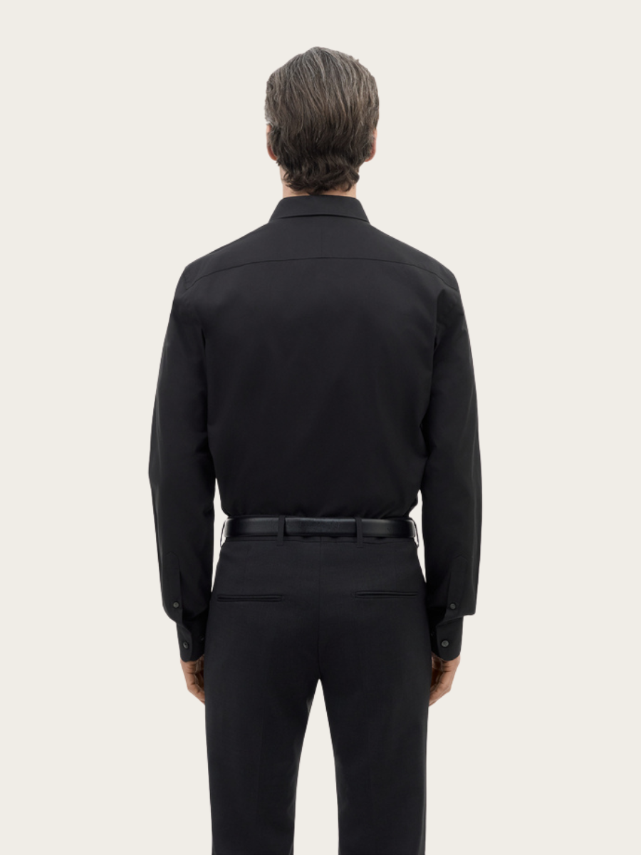 ADLEY C CUTAWAY SHIRT, BLACK