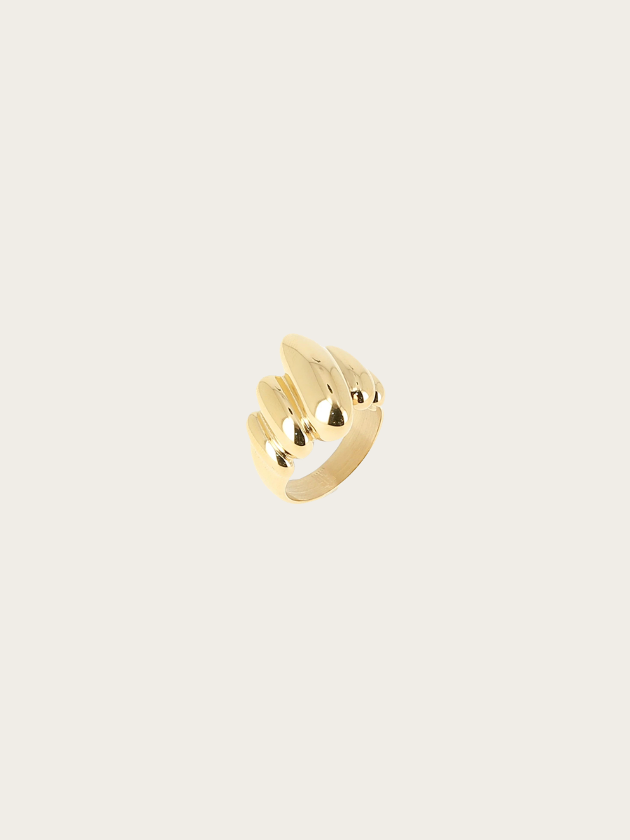 TROCADERO RING, GOLDPLATED
