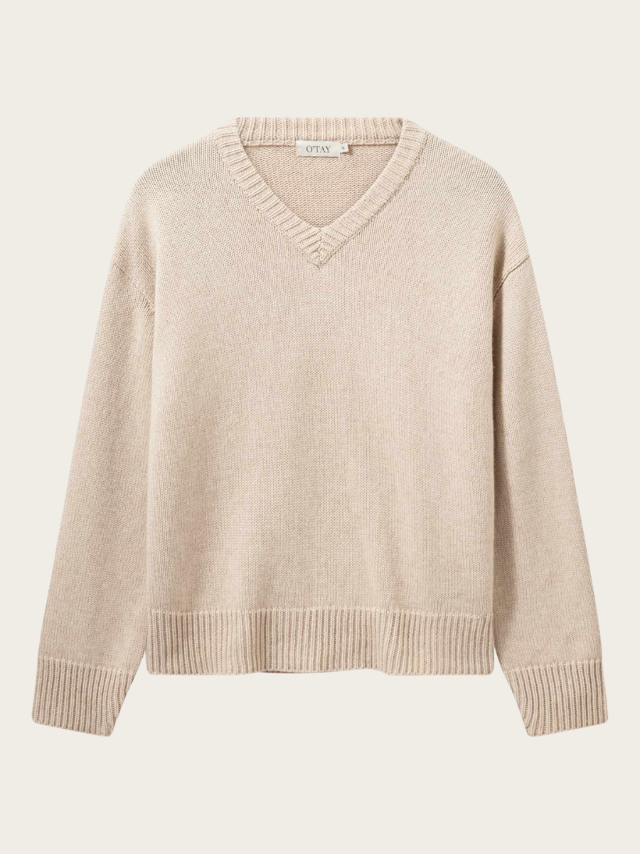 OLJA SWEATER, WARM BEIGE