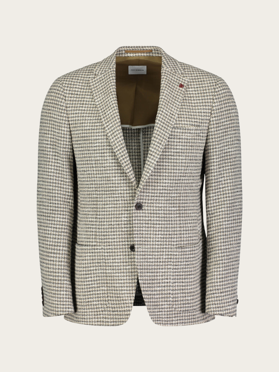 BLAZER JACKET, LIGHT BROWN