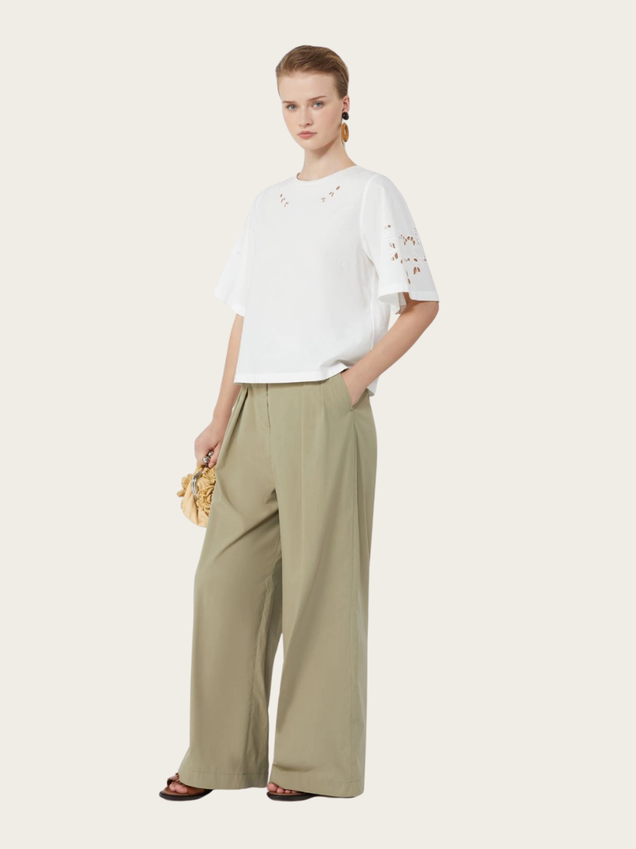 TARGA KNITTED BLOUSE, WHITE