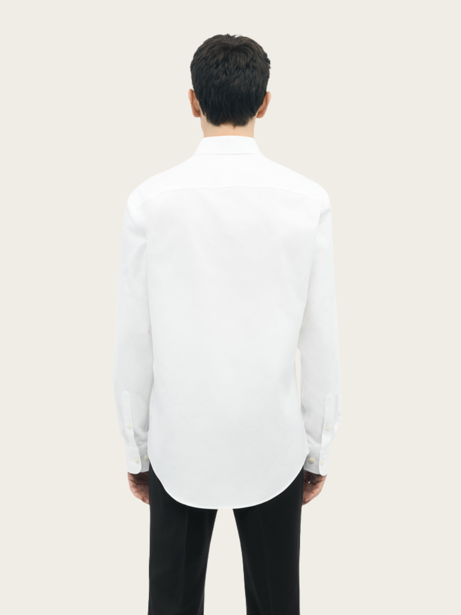 ADLEY C CUTAWAY SHIRT, PURE WHITE