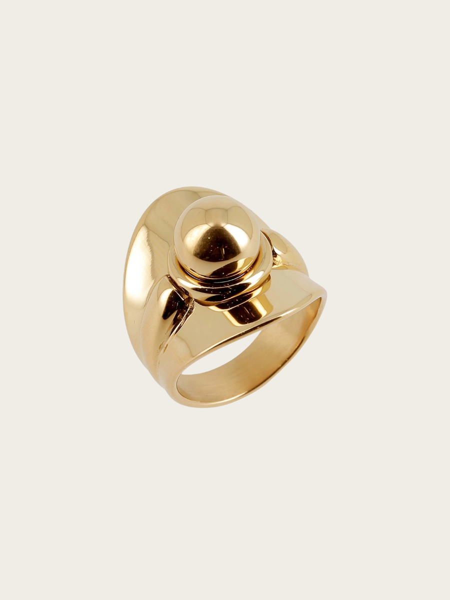 SIRO RING, GOLDPLATED