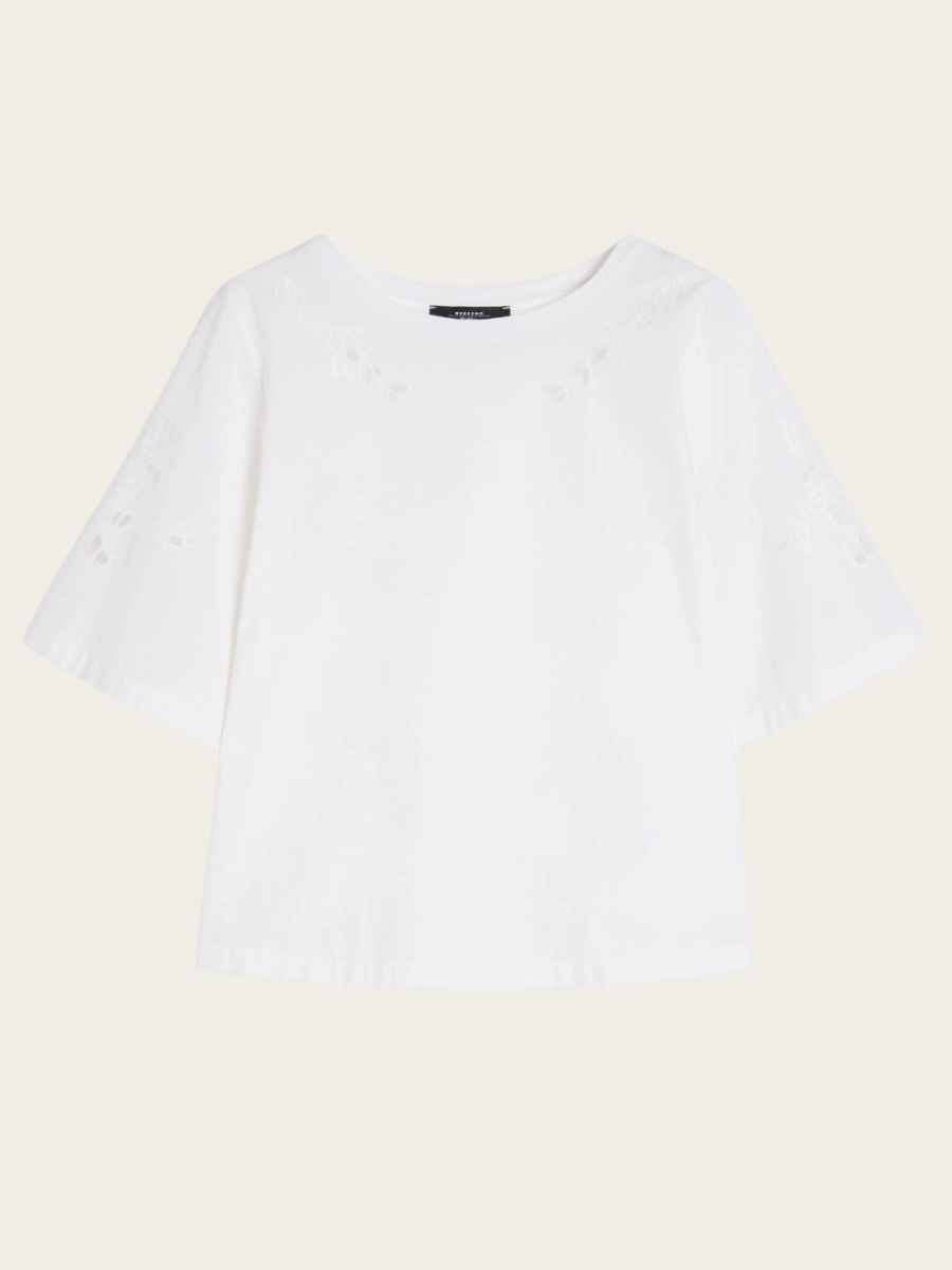 TARGA KNITTED BLOUSE, WHITE