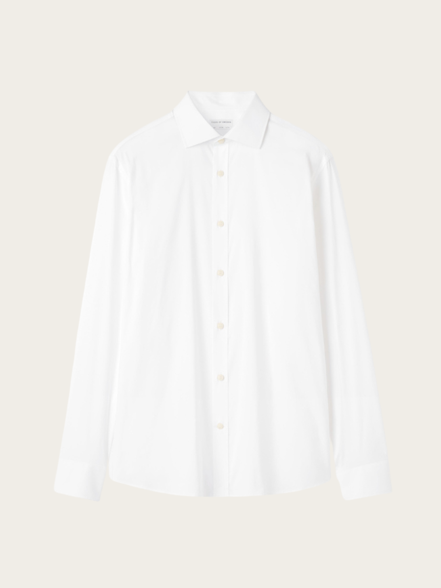 ADLEY C CUTAWAY SHIRT, PURE WHITE