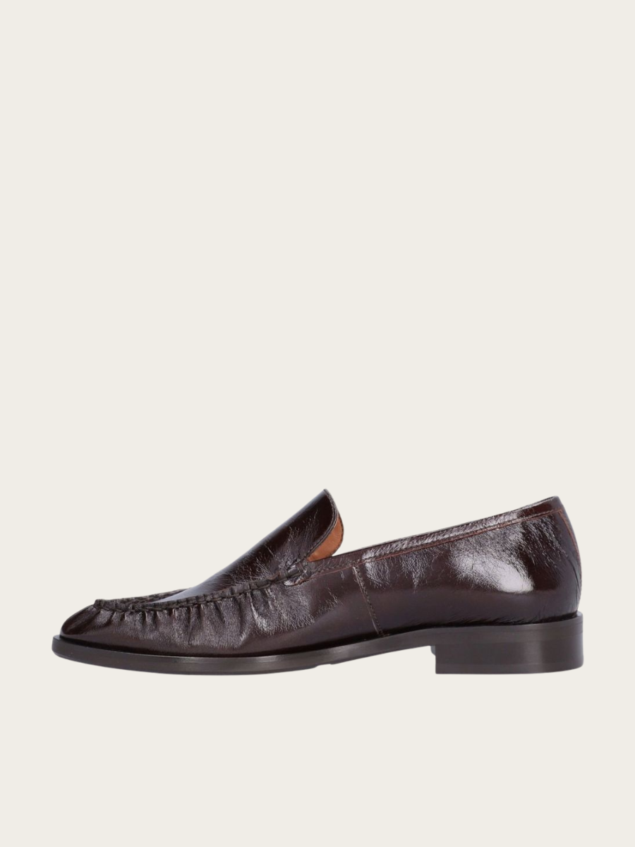 MOGANO NAPLACK LOAFERS, BURGUNDY