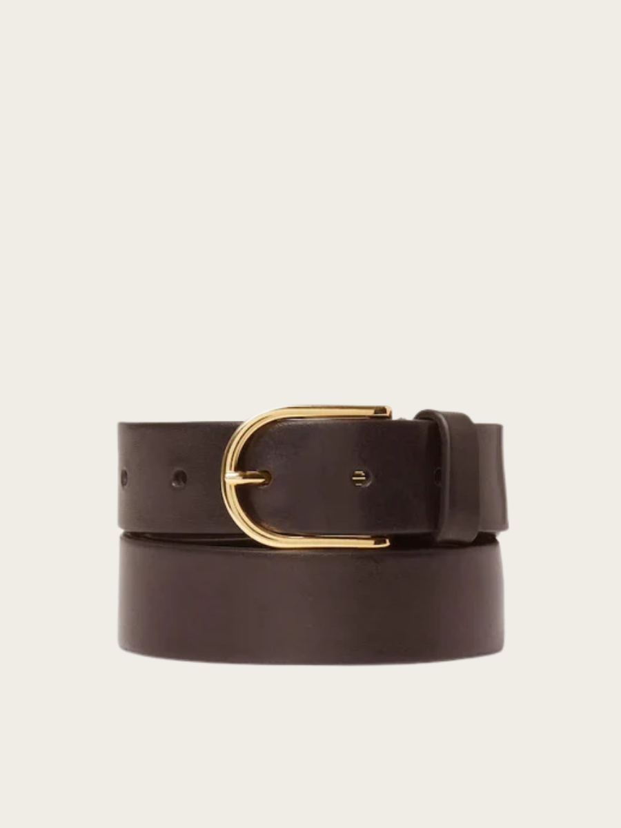 SAFIRA BELT, DARK BROWN
