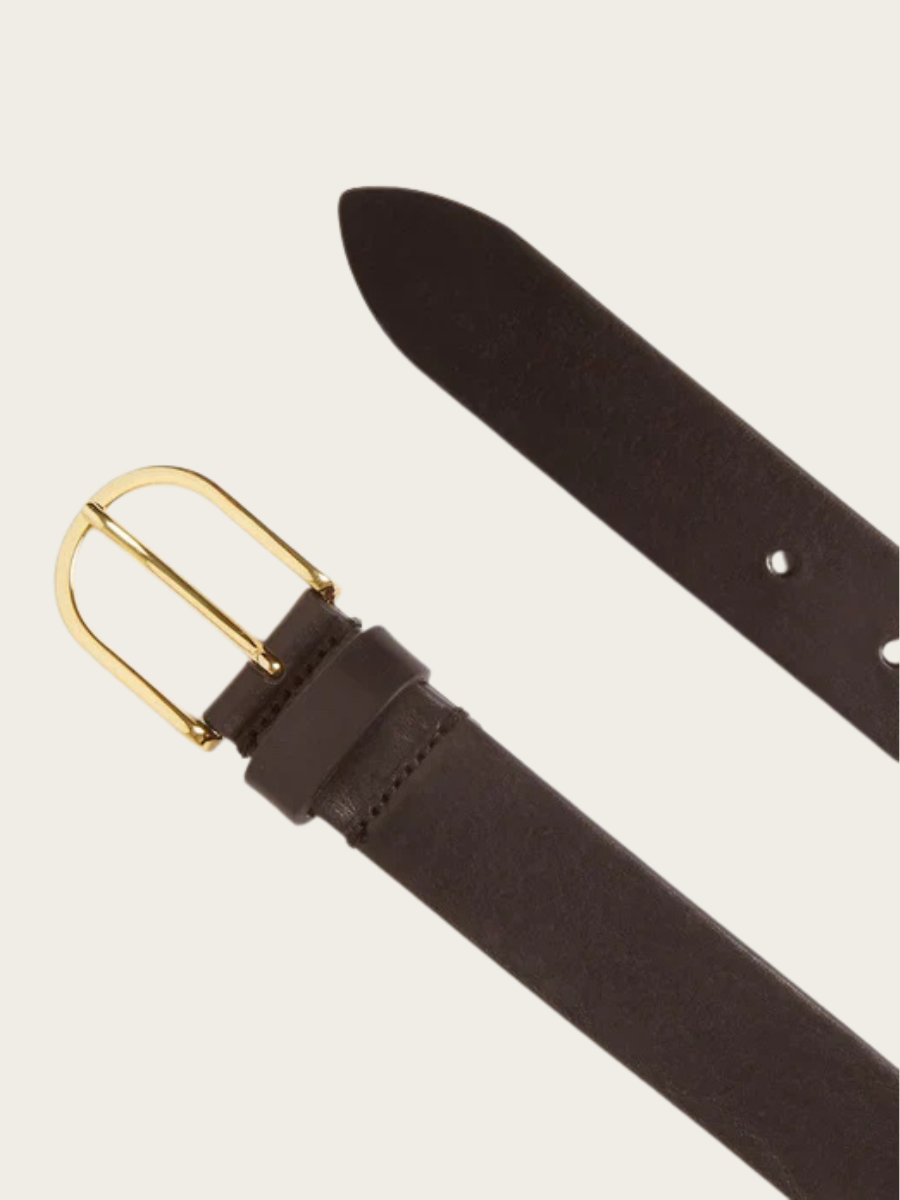 SAFIRA BELT, DARK BROWN