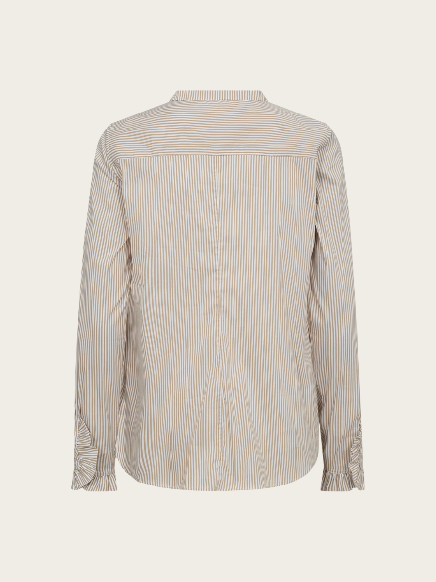 MATTIE STRIPE SHIRT, SAFARI