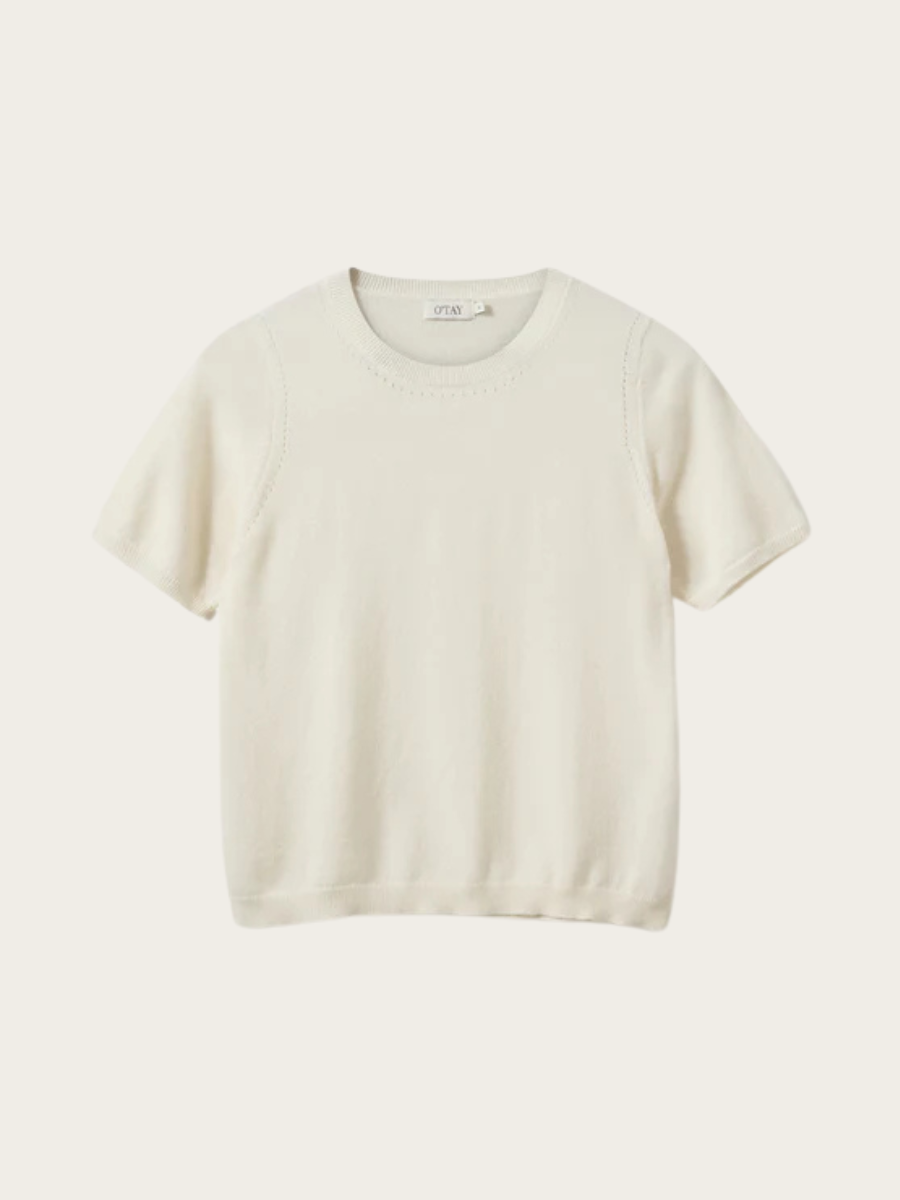 RILEY T-SHIRT, OFF WHITE
