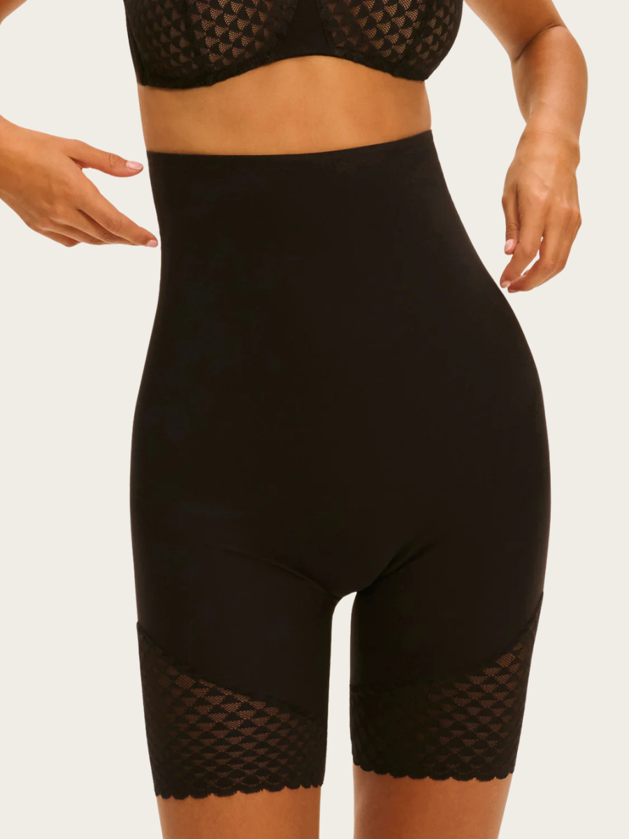 SUBTILE HIGH WAIST SHAPER SHORTS, BLACK