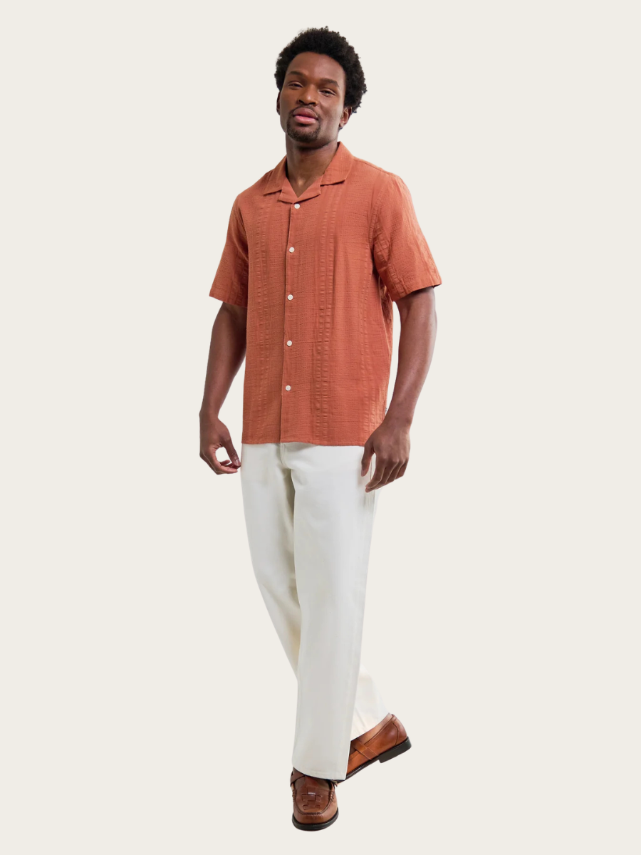 DIDICOT SS SHIRT, RUST/MULTI