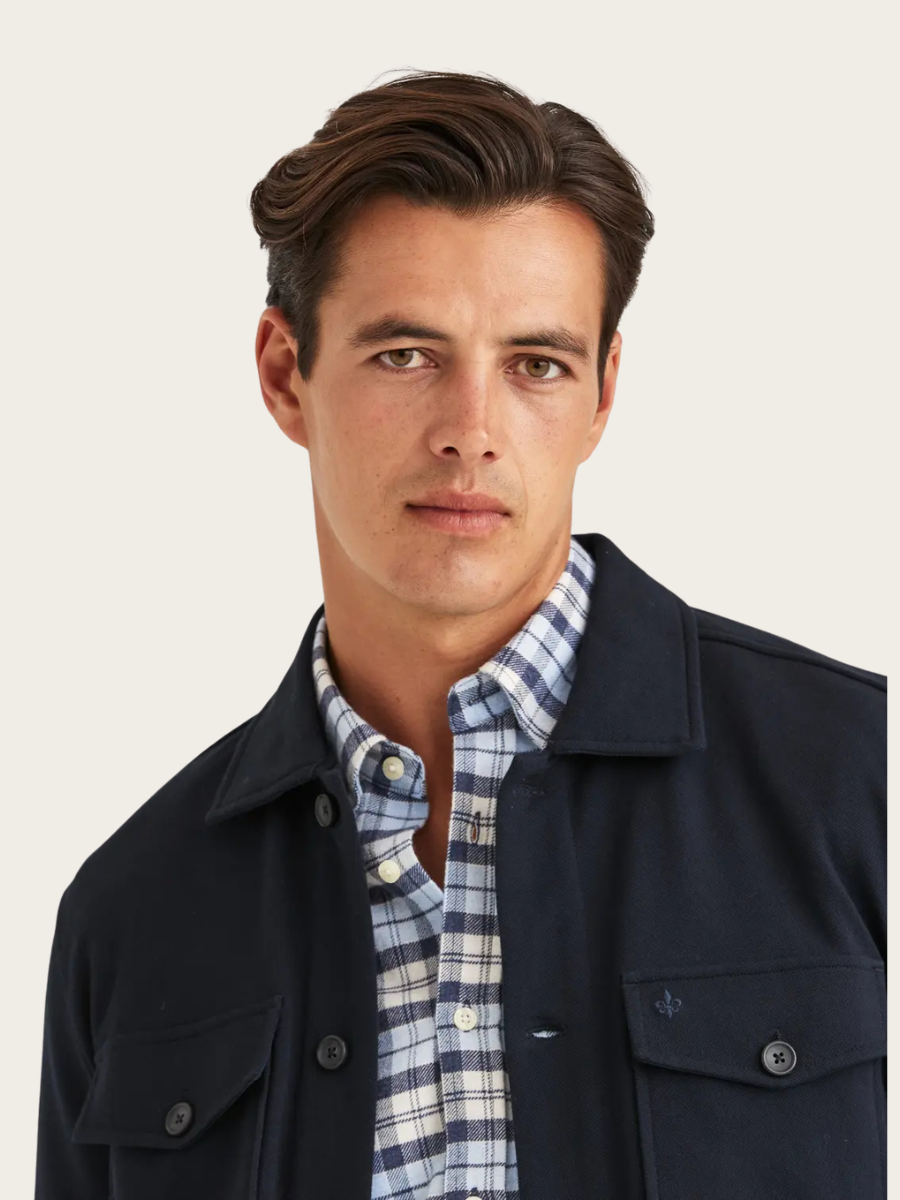 ANDREW JERSEY OVERSHIRT, OLD BLUE