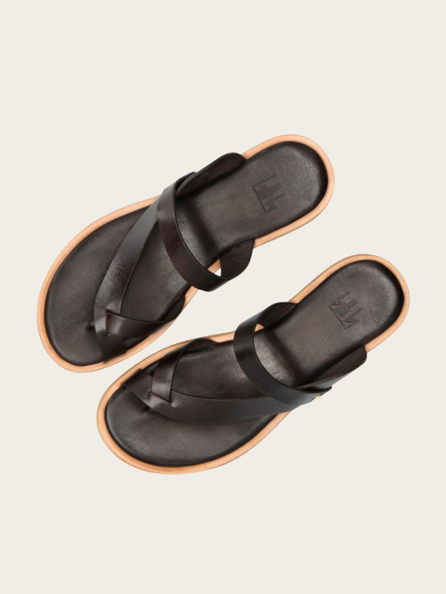 T.MORO JAZZ SANDAL, ESPRESSO BROWN
