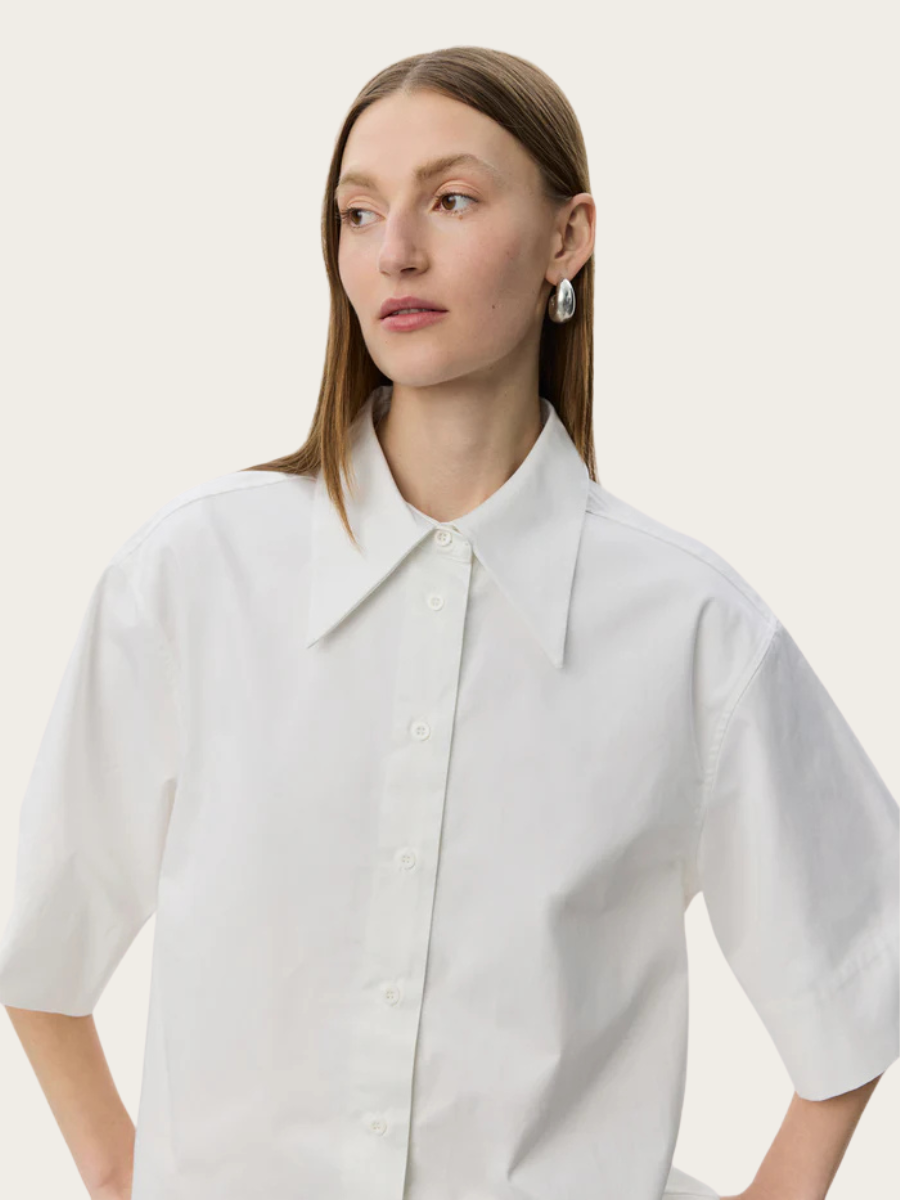 HARVEY OVERSIZE SS SHIRT, White