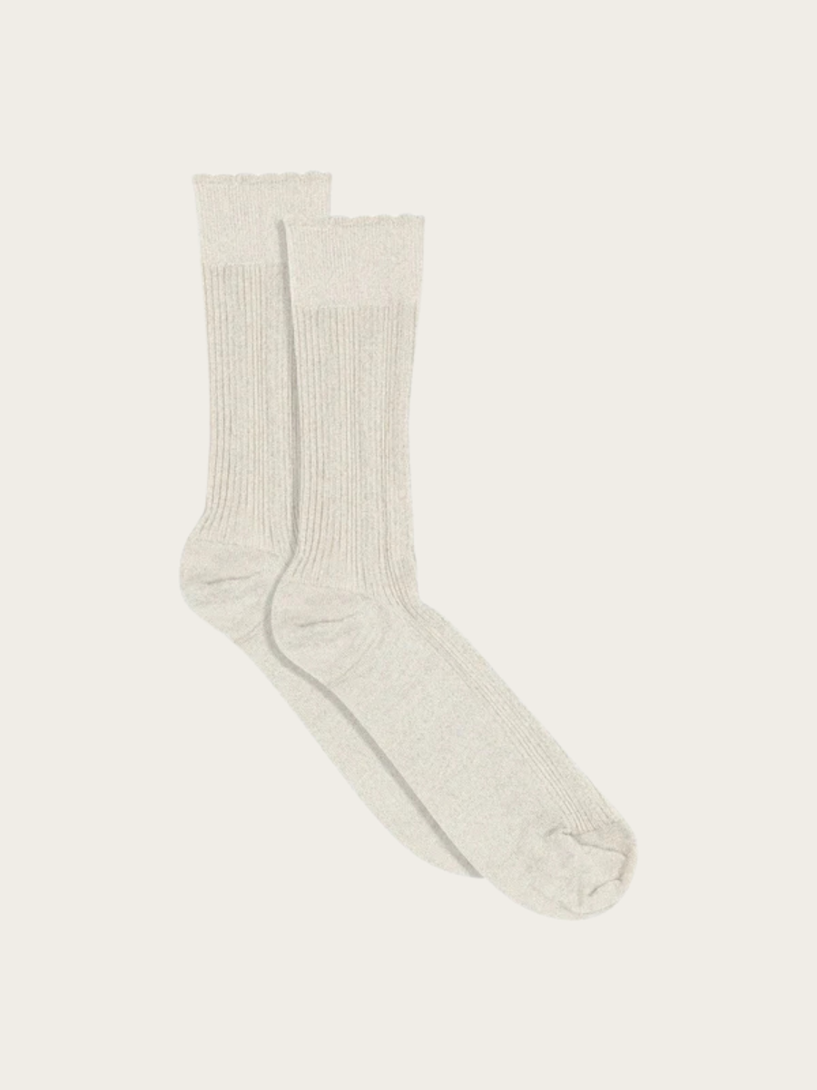 JULIA GLITTER SOCKS, CHAMPANGE