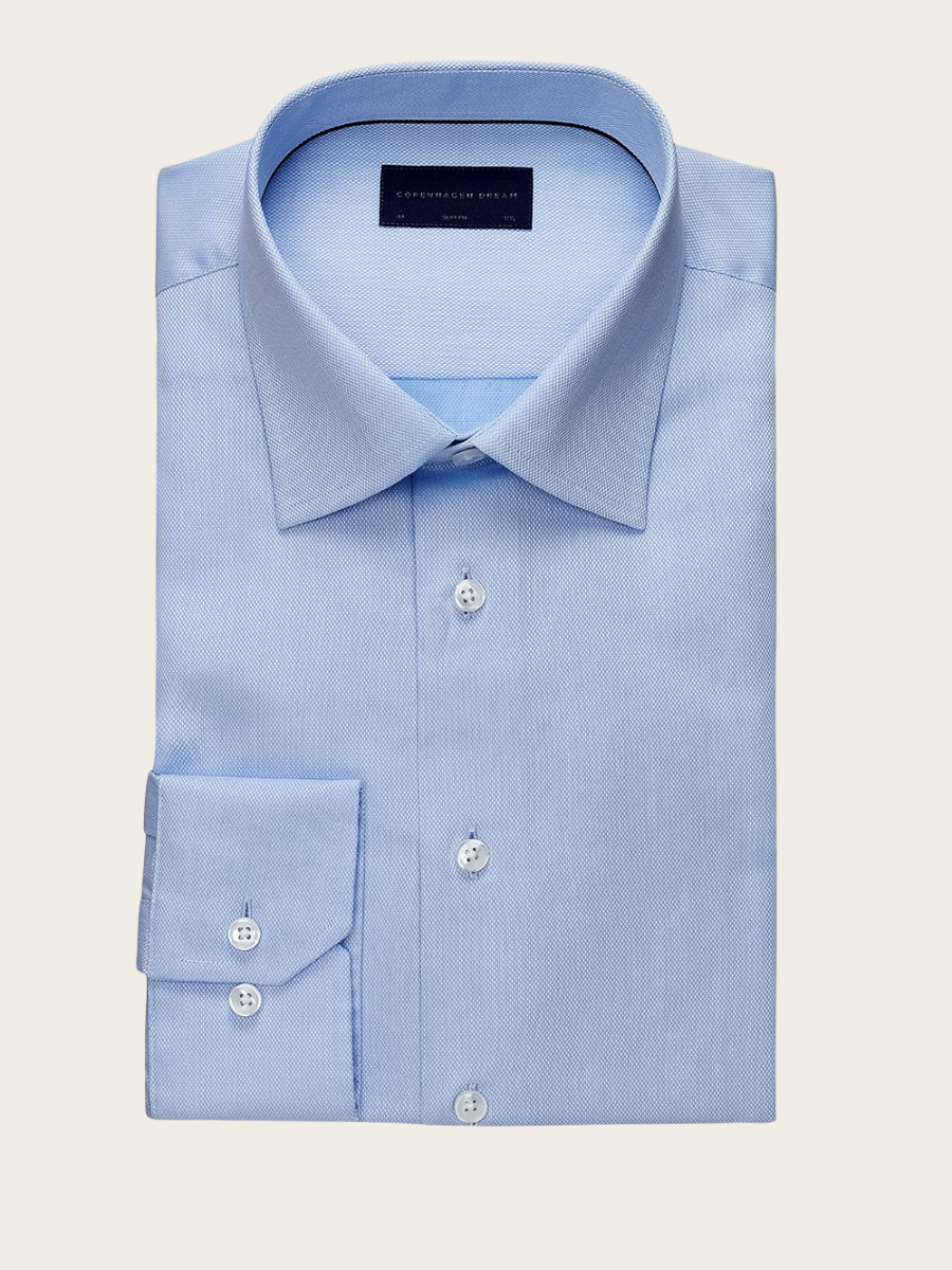 DEN LYSEBLÅ SKJORTE MED STRUKTUR, LIGHT BLUE