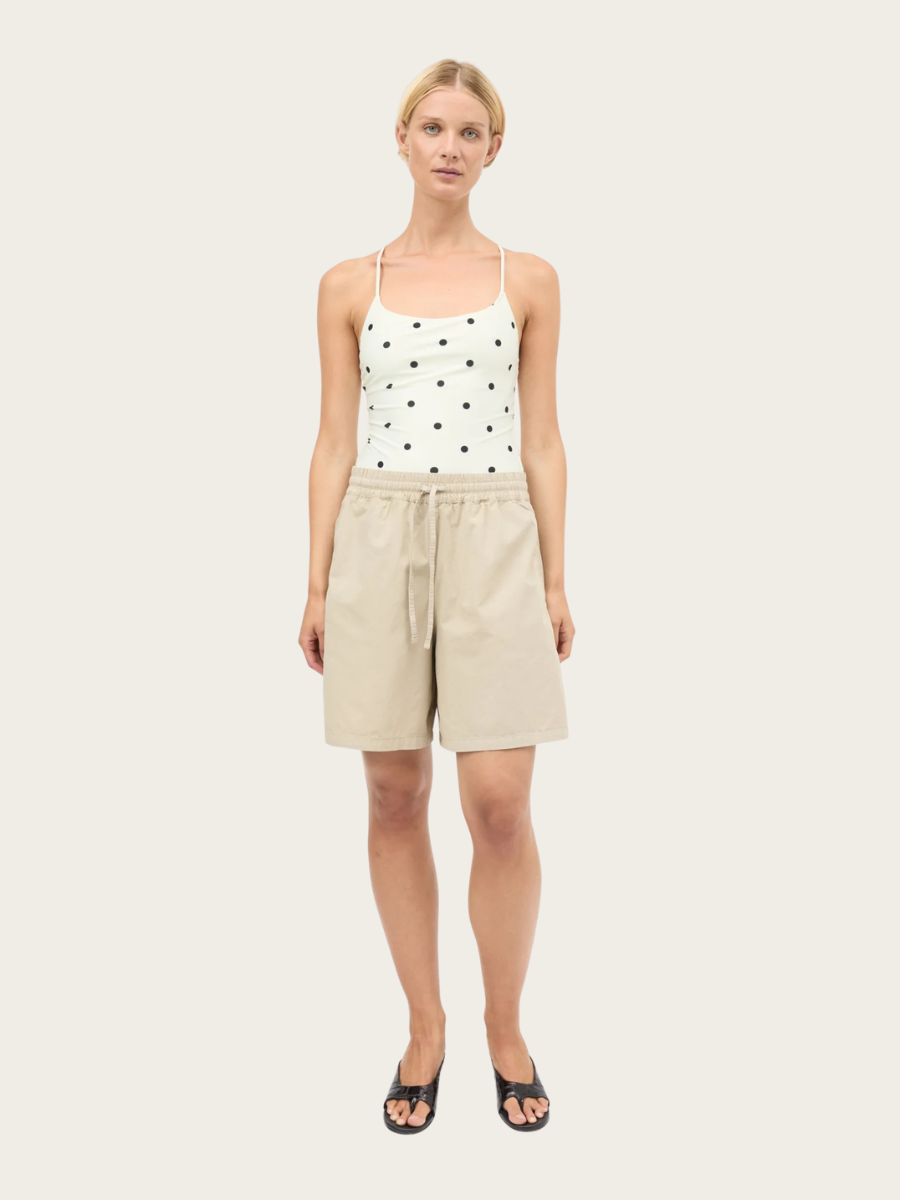DYED WEAVE JOEY SHORTS, PLAZA TAUPE