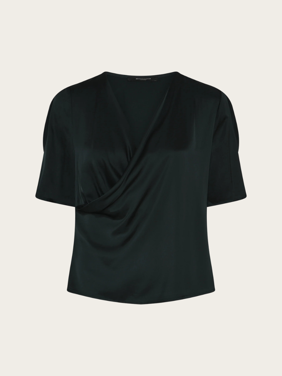 WECKIA NEEMAS BLOUSE, DARK GREEN