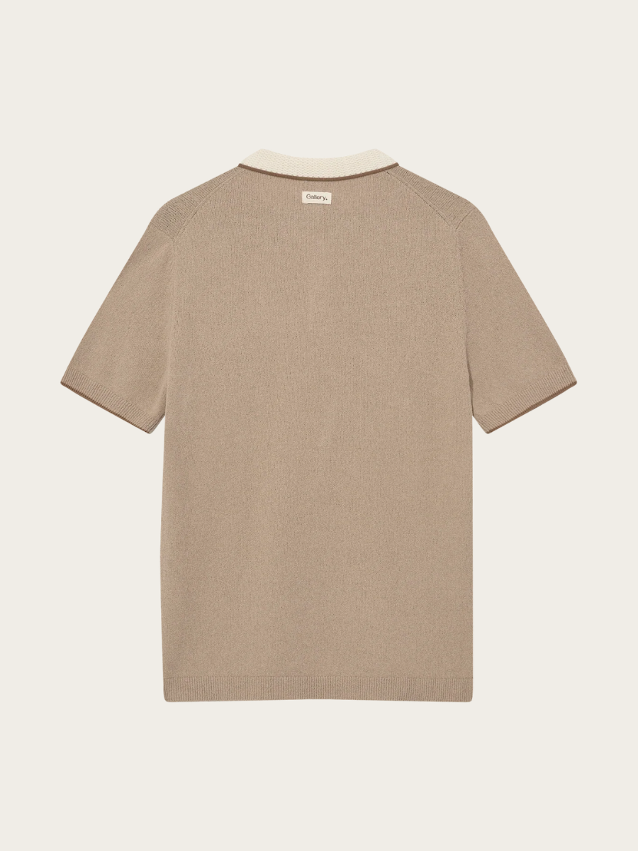 FRANCESCO POLO SS KNIT, DUNE