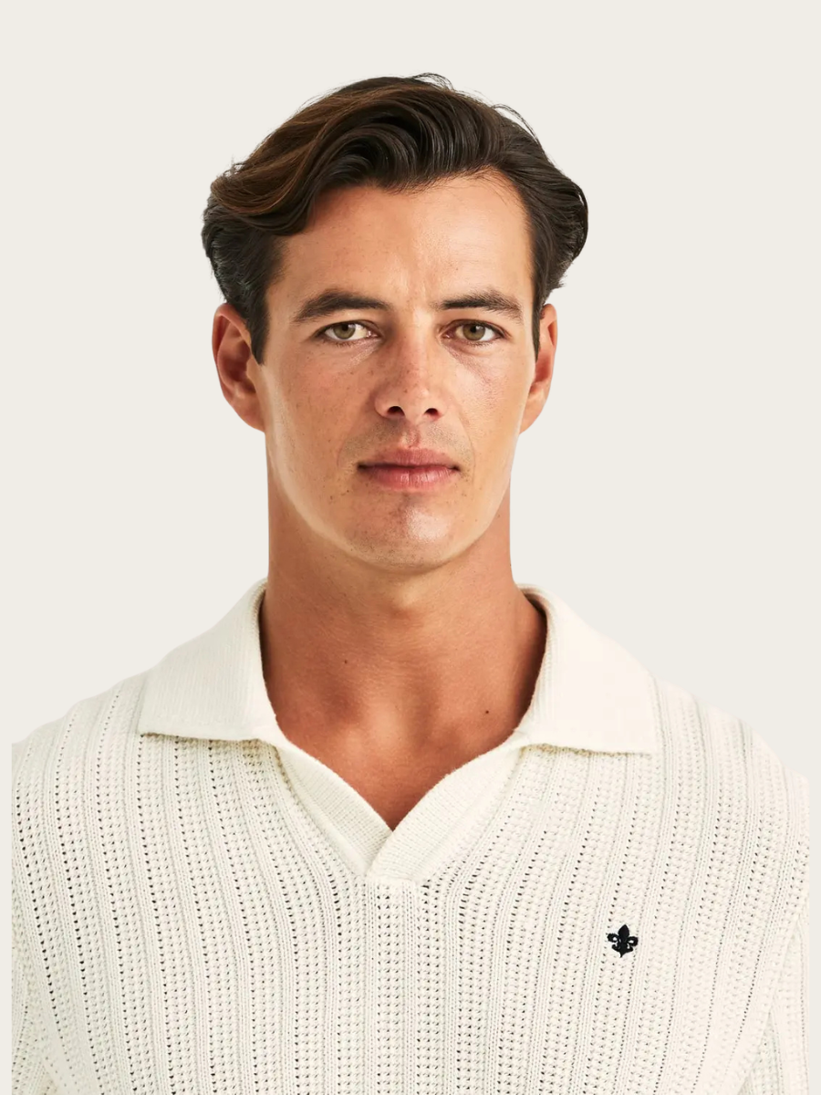 BALDWIN RESORT POLO, OFF WHITE
