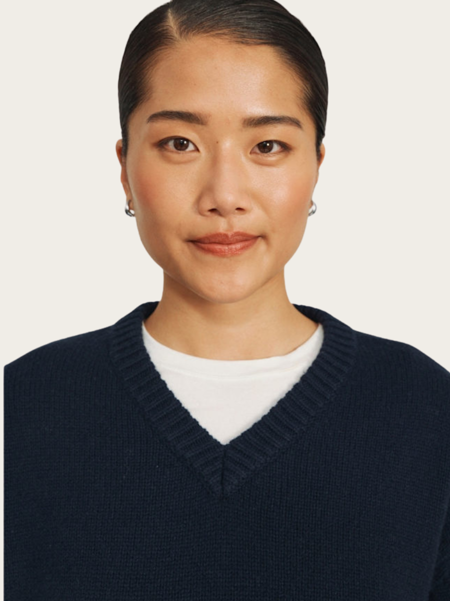 OLJA SWEATER SIGNATURE, NAVY