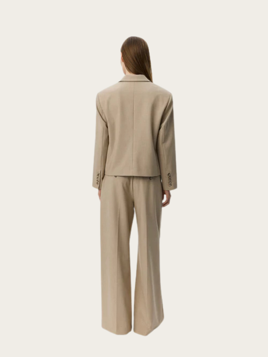 ELLY SHORT BLAZER, LIGHT SAND