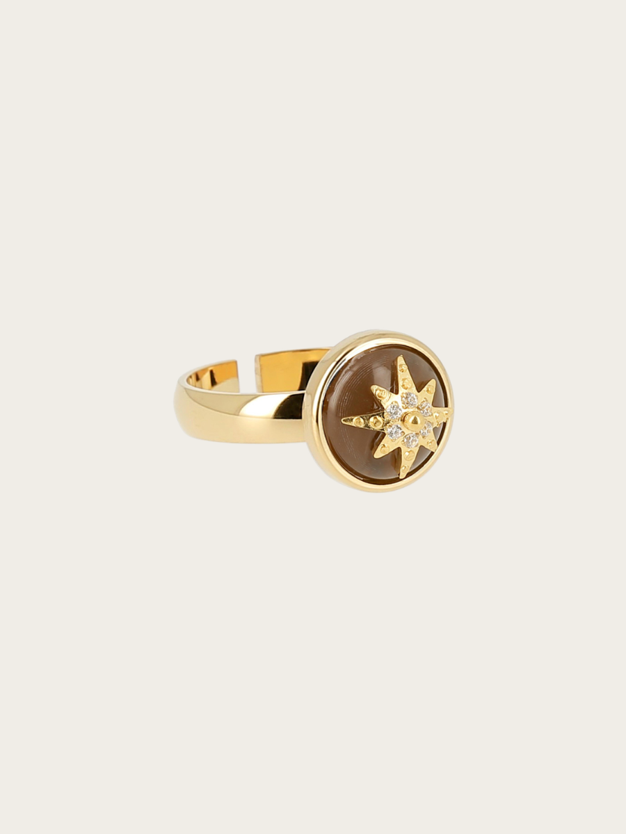 EVELYNE RING, GOLDPLATED