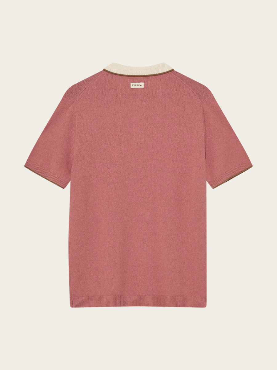 FRANCESCO POLO SS KNIT, ROSEDAWN