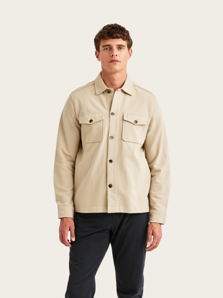 ANDREW JERSEY OVERSHIRT, KHAKI