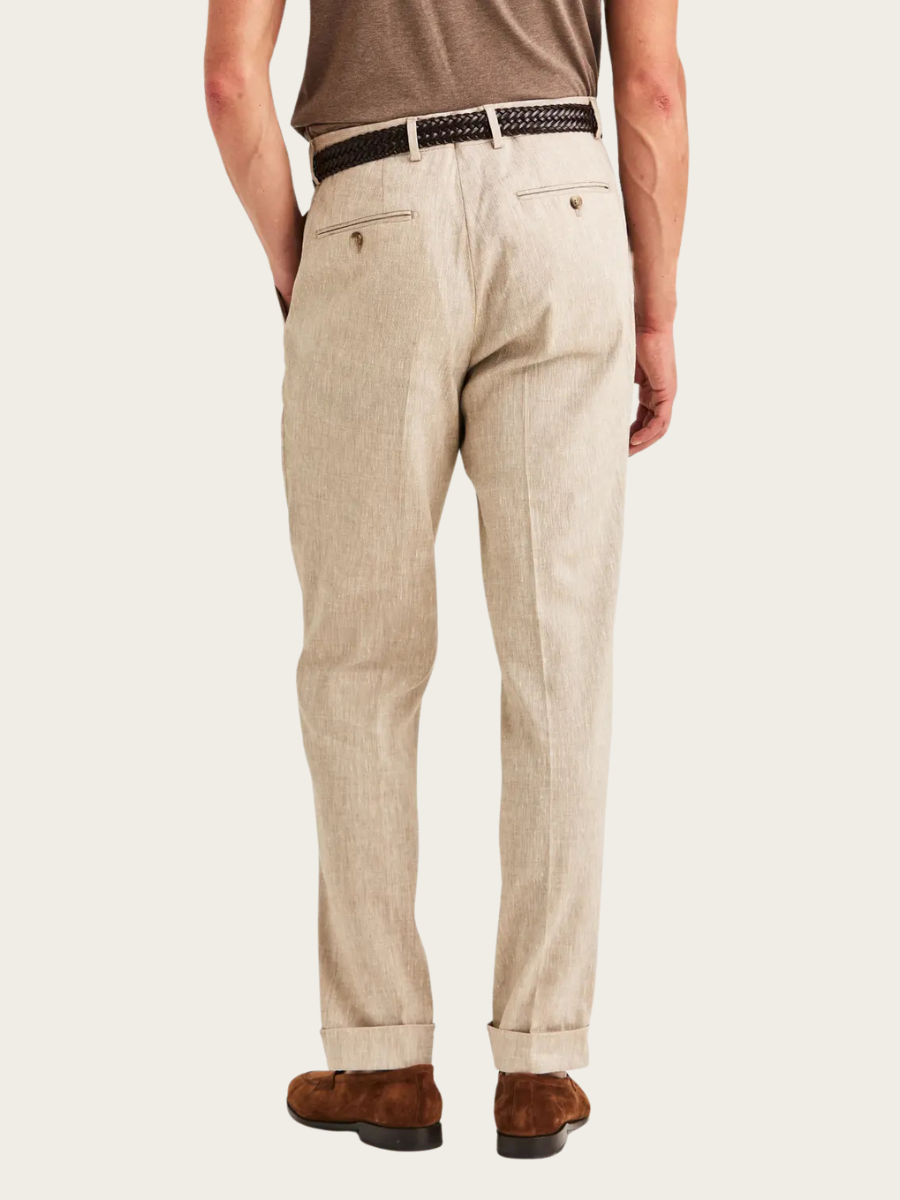 JACK LINEN SUIT TROUSER, KHAKI