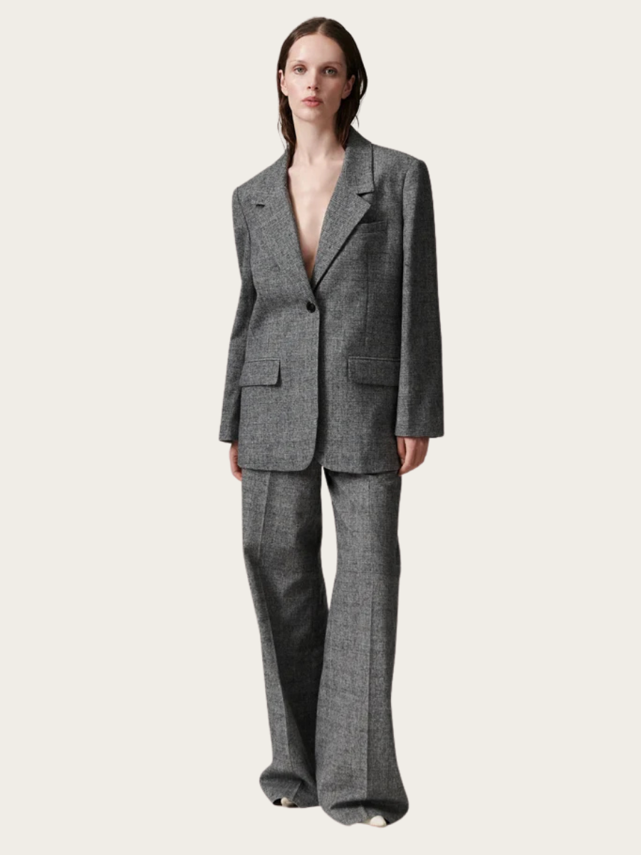 WALES TARTAN BLAZER, BLACK