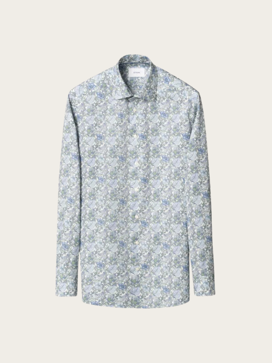 FLORAL SIGNATURE TWILL SHIRT, GREEN