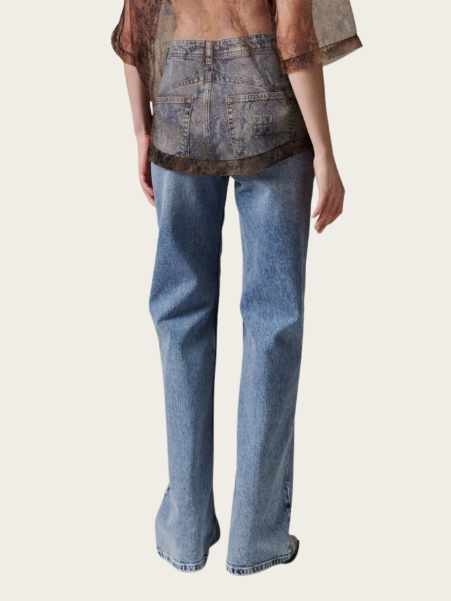 FLARO COMFORT DENIM JEANS, LIGHT BLUE