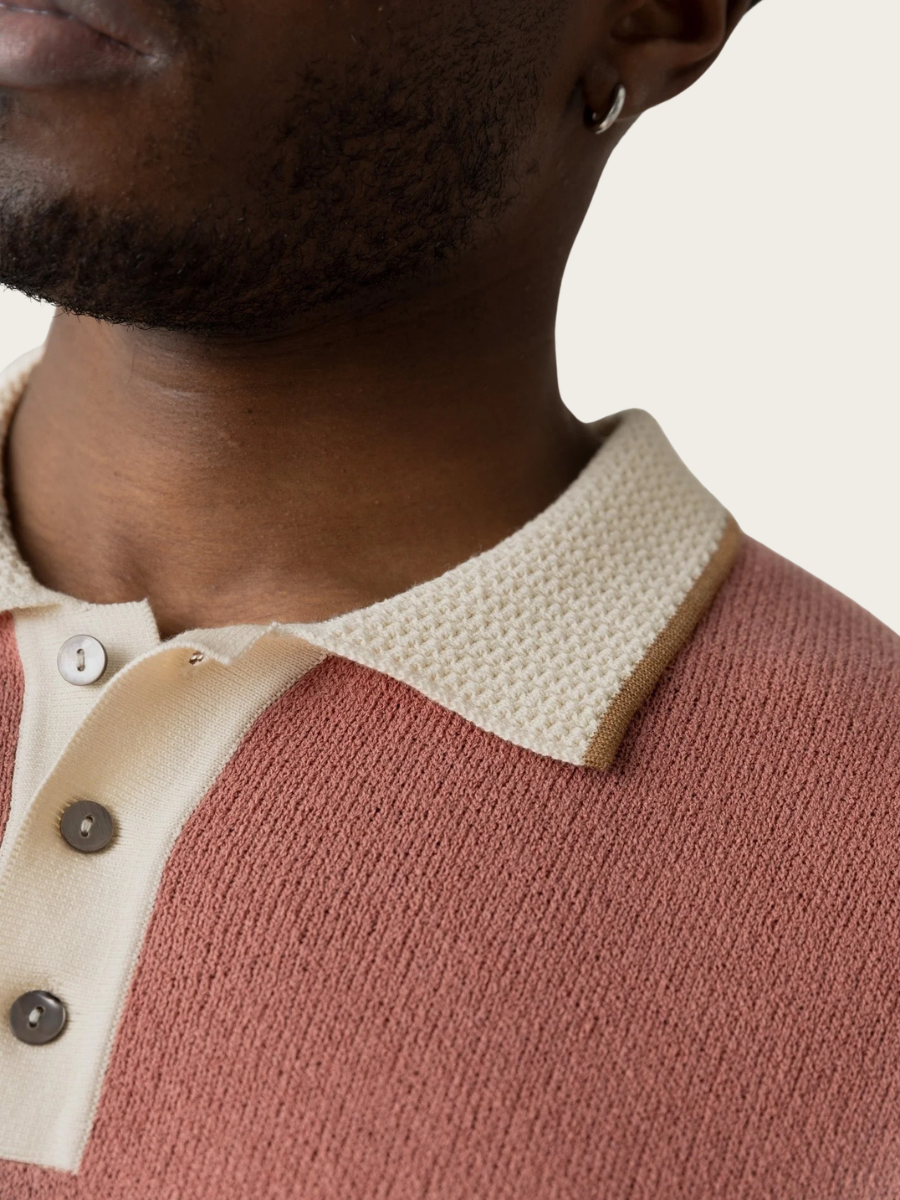 FRANCESCO POLO SS KNIT, ROSEDAWN