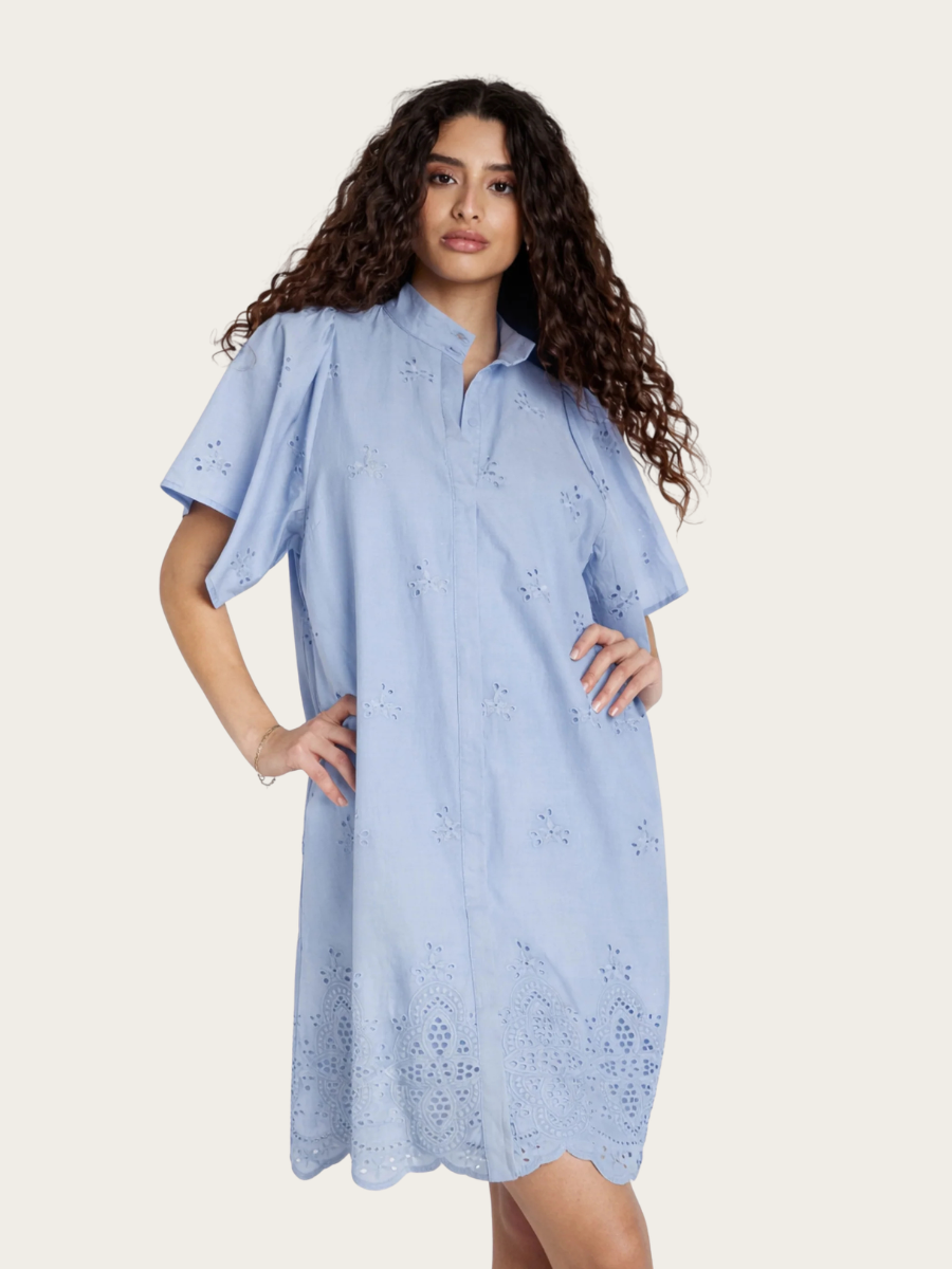 MYNTE PHILLY DRESS, EVENTIDE BLUE