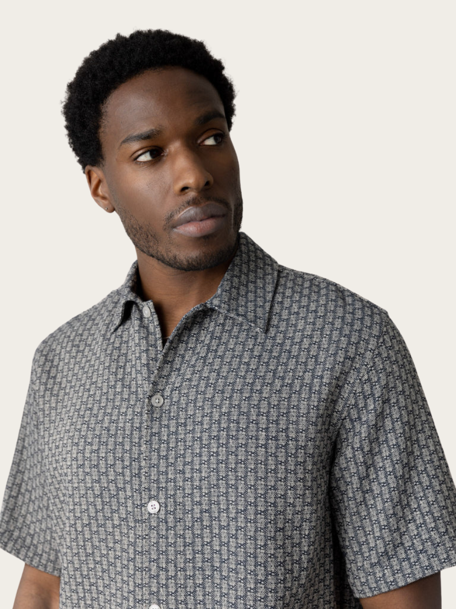BANKS BASSO SS SHIRT, SALUTE NAVY