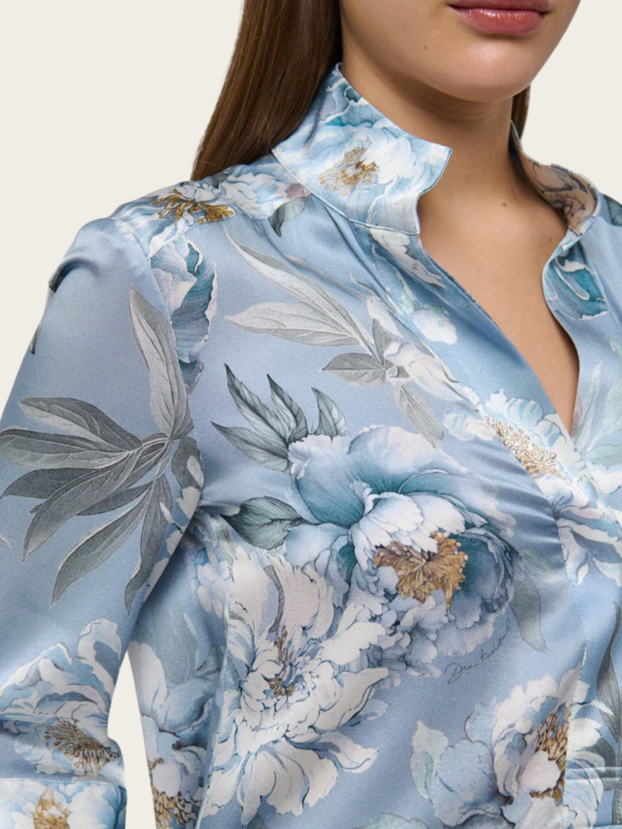 KAMILLES SHIRT DRESS, PAEONIA SKYWAY