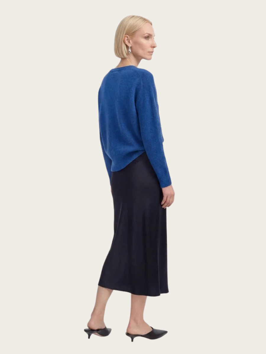 COZY BOAT NK LS PULLOVER, MISTY BLUE
