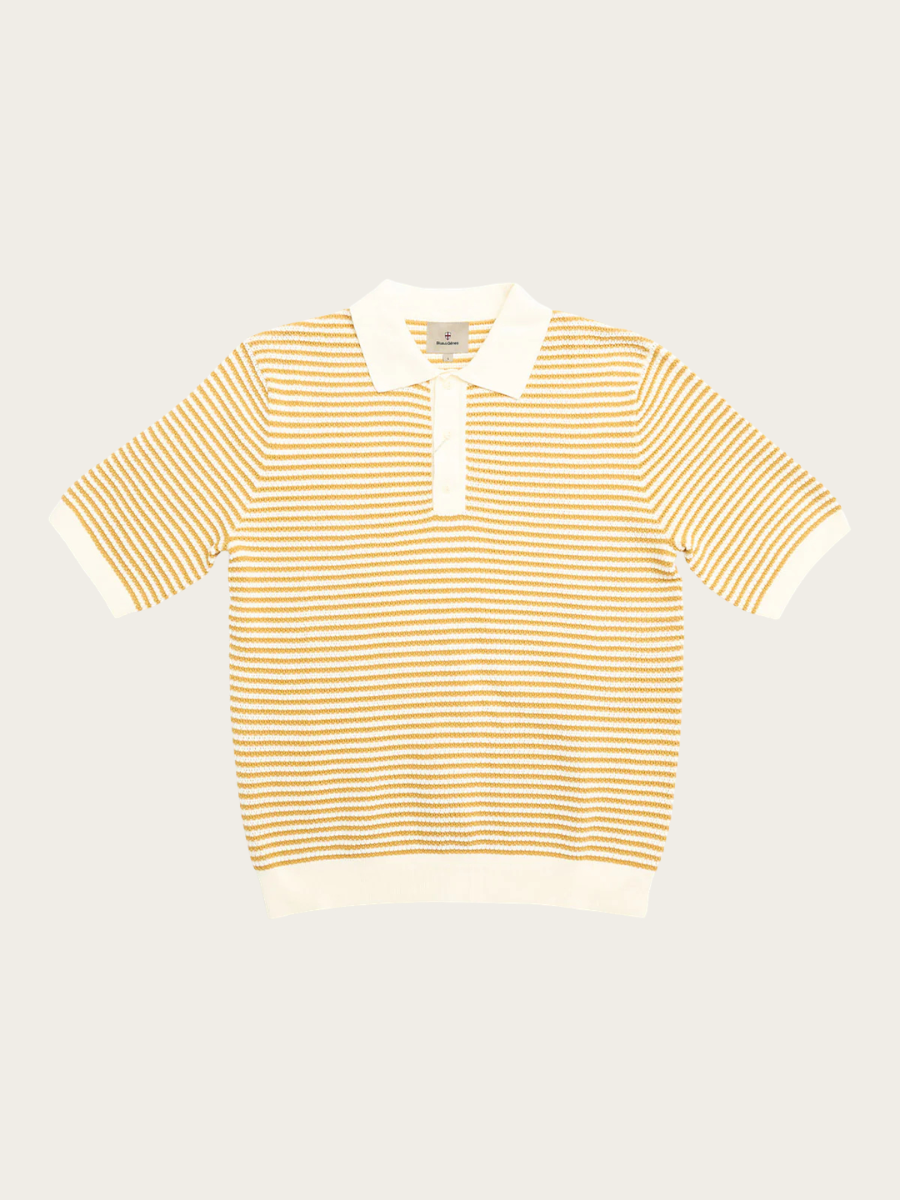 BOB KNIT POLO, SUNFLOWER