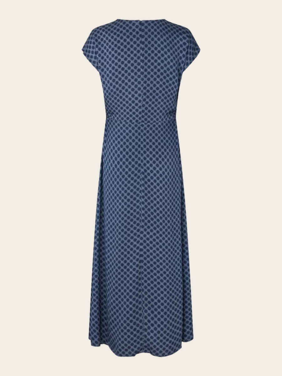 VIRGINIA DRESS W/DRAPING, KUDIBAL MIDNIGHT