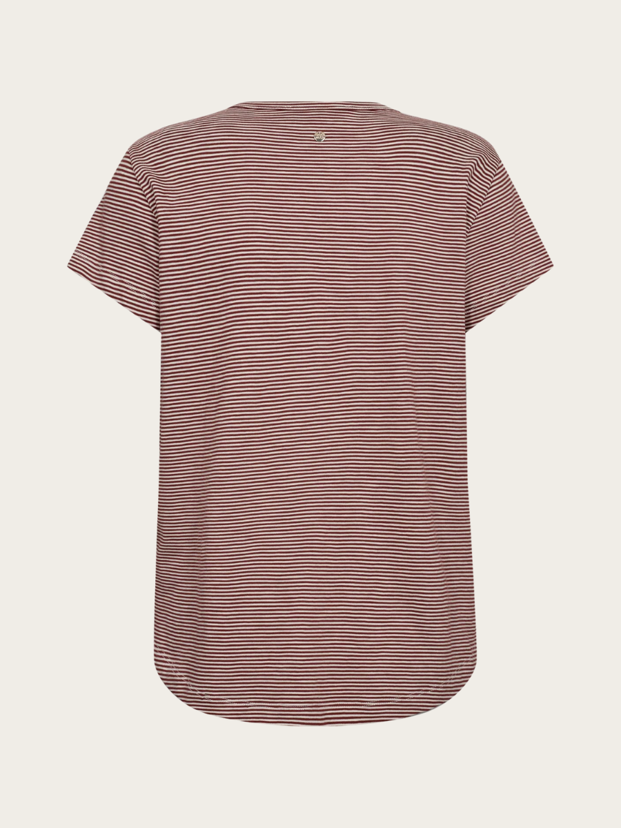 CAMP O-SS STRIPE TEE, COWHIDE