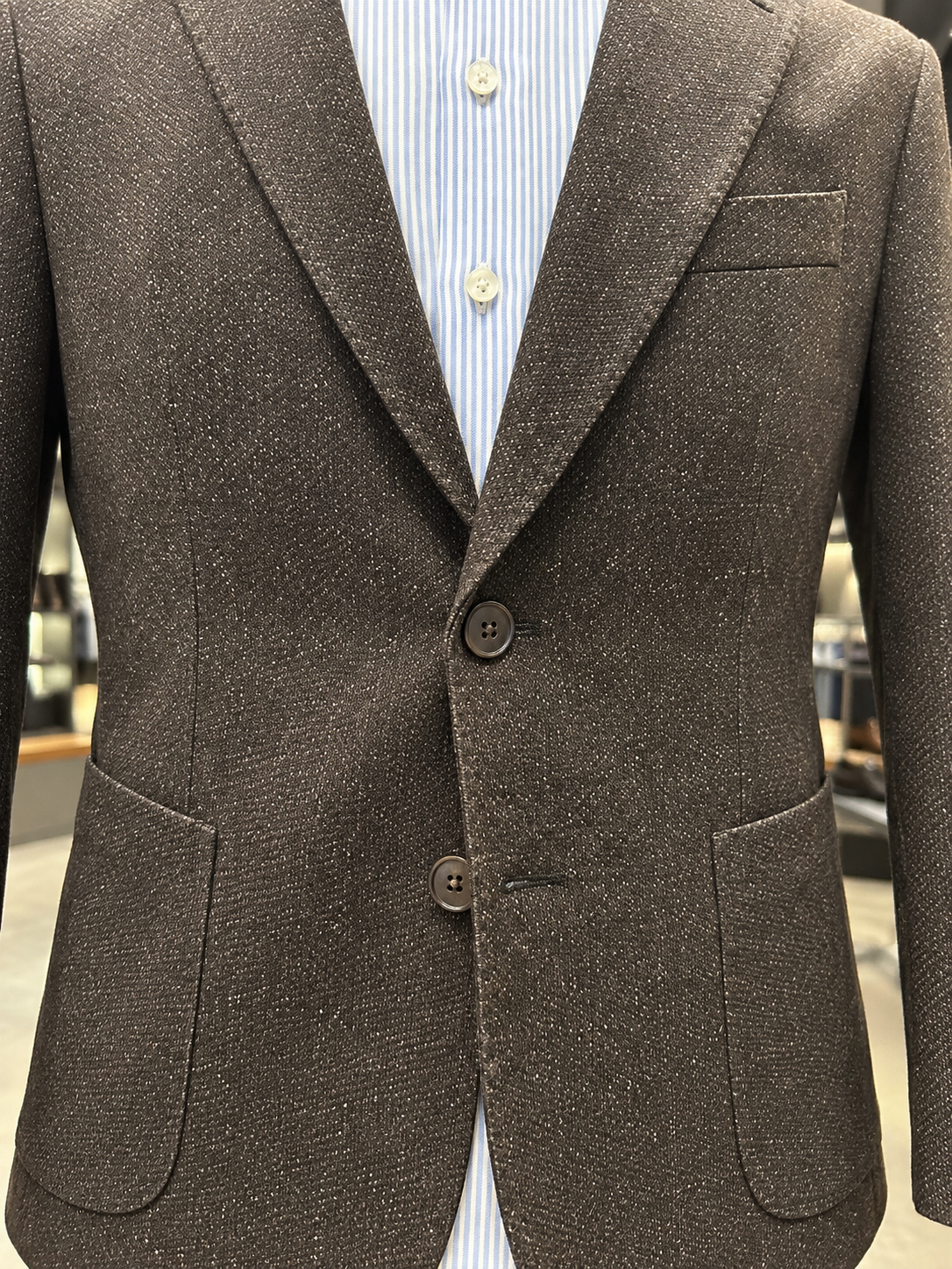 BLAZER, DARK BROWN