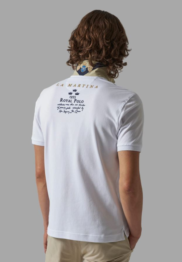 Polo S/S Piquet Stretch, White