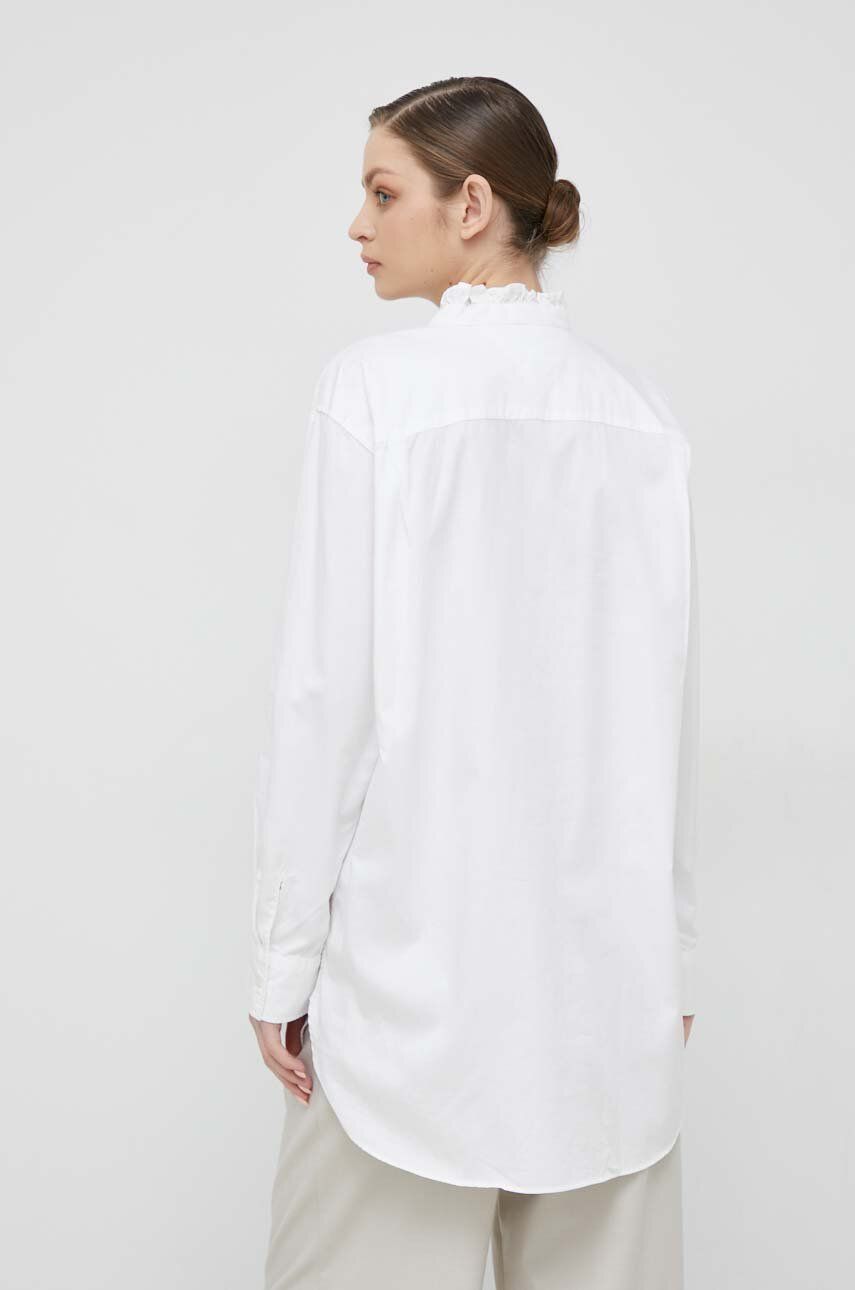 CO 2-tone frill oversized shirt, ecru - Billede 3